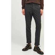 Ternede Bukser & Shorts Jack & Jones Mørkegrå ternede og elegante bukser