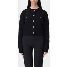 Cárdigans Versace Tweed Cropped Cardigan - Black