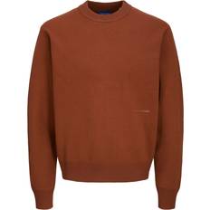 Rot - Strickpullover Jack & Jones Einfarbig Strickpullover