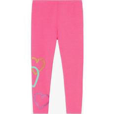 Pink Children's Clothing BillieBlush Girls Neon Pink Cotton Heart Leggings