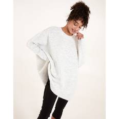 One Size - Women Jumpers Blue Vanilla womens round neck jumper