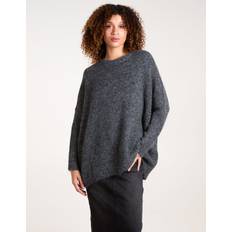One Size - Women Jumpers Blue Vanilla womens round neck jumper