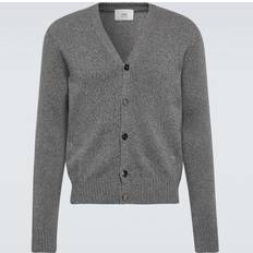 Cashmere - Herre Trøjer Ami Paris Cashmere and wool cardigan grey