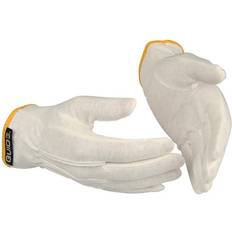 Hvite Arbeidshansker Guide Gloves 549 Puuvillakäsineet puuvilla, ohut, PVC-nypyt