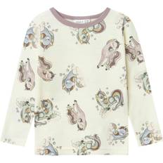 S Blusen & Tuniken Name It Willitus Mini Long Sleeve T-shirt Weiß Months Mädchen