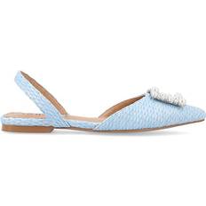 Blue - Men Ballerinas Journee Collection Womens Hannae Wideflat Blue (7.5W)