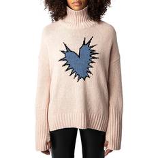 Kasjmir Gensere Zadig & Voltaire Alma We Heart Merino Wool Sweater Sweet