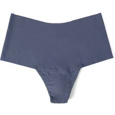 Gray - Thongs Panties Hanky Panky Breathe High-Waist Thong, L, Granite