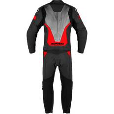 Spidi Laser Touring Two Piece Motorcycle Suit - Black/Grey/Red Man
