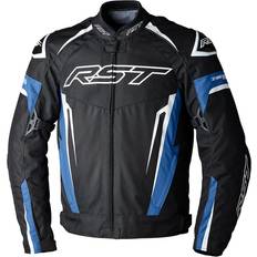 Blue Motorcycle Jackets Rst Tractech Evo Textile Jacket Blue Black White Man