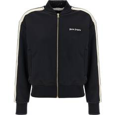 Palm Angels Men Outerwear Palm Angels Angels-Classic Logo Track Bomber Felpe Bianco/Nero-Donna White/Black