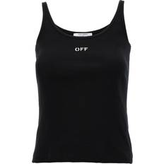 Off-White Toppe Off-White Off-White-Off Stamp Top Nero-Donna Black 42IT