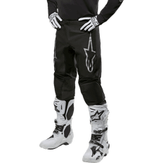 Silver Motorcycle Trousers Alpinestars Fluid Graphite Off-road Pants Schwarz Mann