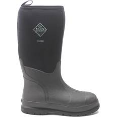 Muck Boot Mens Boots Chore Pull-On Wellington Rubber Textile Black Men x