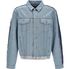 Heron Preston Preston-Patchwork Denim Jacket Giacche Celeste-Uomo