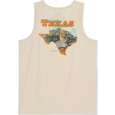 Columbia Men Tank Tops Columbia Men's Texas Graphic Tank Top Chalk