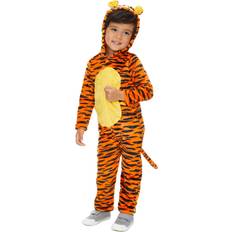 Disney 18-24M Children's Clothing Disney Tigger Infant Baby Fleece Costume Hooded Coverall with Tail Months