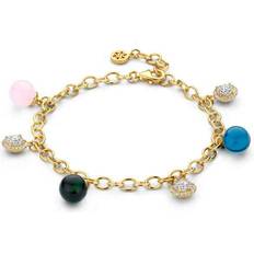 Spirit Icons Maxine Bracelet Multi förgyllt silver Armband Med Zirconia