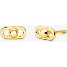 Michael Kors Örhängen Michael Kors MK Astor Link Extra-Small Precious Metal-Plated Sterling Silver Earrings Gold