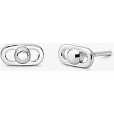 Michael Kors Örhängen Michael Kors MK Astor Link Extra-Small Precious Metal-Plated Sterling Silver Earrings Silver