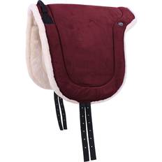 Veloursleder Schabracken QHP Roher Reitteppich Rouge