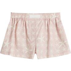 Versace Pantaloni & Shorts Versace Starfish Print Shorts - Dusty Rose/Bone