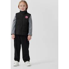 Black - Boys Padded Vests Canada Goose Kids Vanier Vest (Kids, Black, 6-7) (4-5)