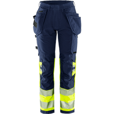 Fristads Dame Arbejdsbukser Fristads Kansas Hi-vis Green worker stretchbukser, Dame