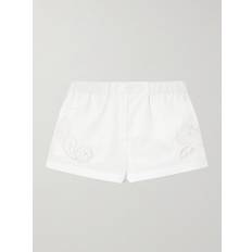 Versace Shorts Versace Baroque Print Poplin Shorts White (36 44)