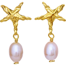 Hvid Øreringe Maanesten Sandie Earrings