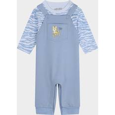 Bleu Combi-pantalons Kenzo Kids printed cotton dungarees set kids Cotton/Elastane mths Blue