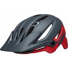 Bell Cycling Helmets Bell Bike Unisex Erwachsene SIXER Fahrradhelme, Matte Gray/Red