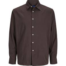 Vida Överdelar Jack & Jones Chokladbrun oversize-skjorta bomull-Brown