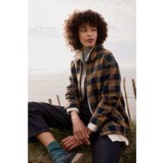 Seasalt Cornwall Beamwind Bold Check Wool Blend Coat Make Do And Harbour Maritime