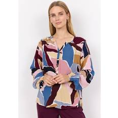 Soyaconcept Oberteile Soyaconcept Bluse blau rosa weinrot schwarz