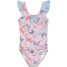 18-24M - Girls Swimwear Children's Clothing Playshoes Badeanzug mit UV-Schutz, Mädchen Butterfly Rose