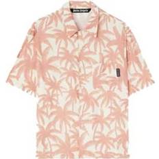 Men - Viscose Shirts Palm Angels Bowling Shirt With Palms Motif