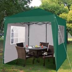 MCC Direct Premier 2x2m Pop-up Gazebo Waterproof Coating Layer Marquee Canopy ws Green