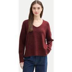 Damen - Denim/Jeansstoff Pullover Tom Tailor Denim Relaxed-Fit Strickpullover, Größe