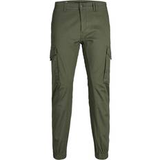 Homme - Vert Vêtements Jack & Jones Pantalon Cargo Slim Fit Vert