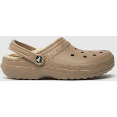 Hombre Zuecos Crocs Classic Lined Clog - Mushroom/Bone Female