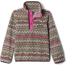 L Fleece Jackets Children's Clothing Columbia Boys, Youth Unisex Helvetia Ii Printed Half Snap Fleece Red, Green/Pink