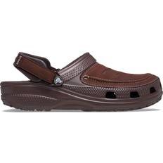 Brown Clogs Crocs Mens Classic Yukon Vista II Literide Clog in Brown, 8, Lightweight, Vegan Charlies