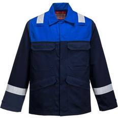 Blue Work Jackets Portwest Bizflame Plus Jacket Fr55 One