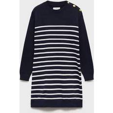 Dresses Mango MANGO KIDS Striped jersey dress dark navy 11-12 years Kids (11-12)