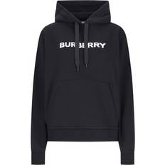 Burberry Dame Sweatere Burberry Ribstrikket Bomuldshættetrøje Med Elastan -