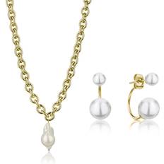 Earrings Isabella Ford Necklace and earrings set Morgan Pearl Doré