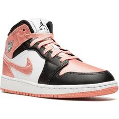 Blanc Chaussures de Basket Jordan Air Jordan 1 Mid GS - White Light Madder Root