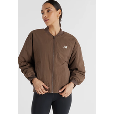 New Balance Nainen Ulkoiluvaatteet New Balance Graphic Bomber Jacket Braun Frau