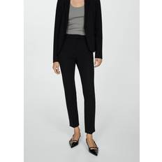 Mango Bukser Mango Sorte, slim fit og ankellange bukser-Black